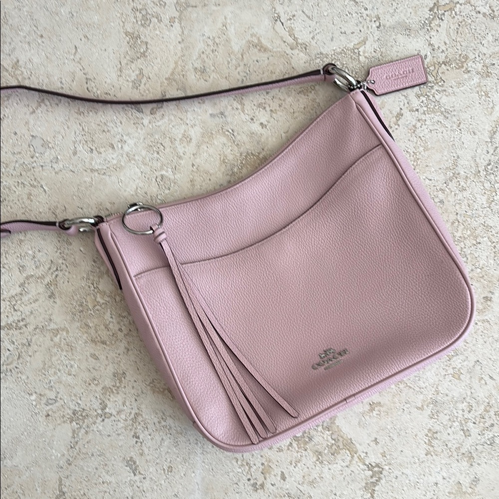 Coach Chaise Crossbody Bag in Pink Leather